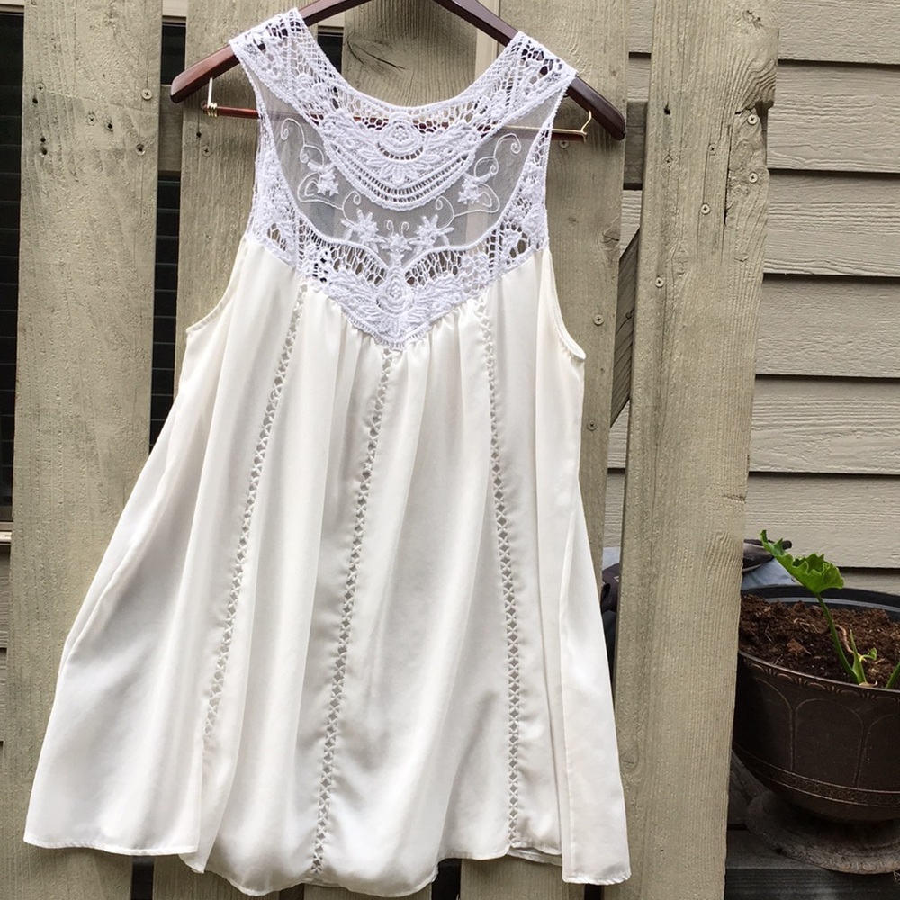 Baby Doll Crochet Boho Dress